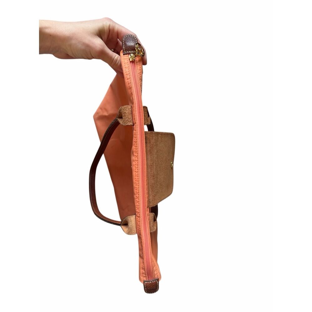 Longchamp Tote Bag Paris Le Pliage Orange Nylon - Picture 10 of 13